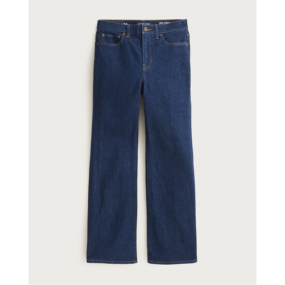 J. Crew Dark Indigo Wide-Leg Jeans